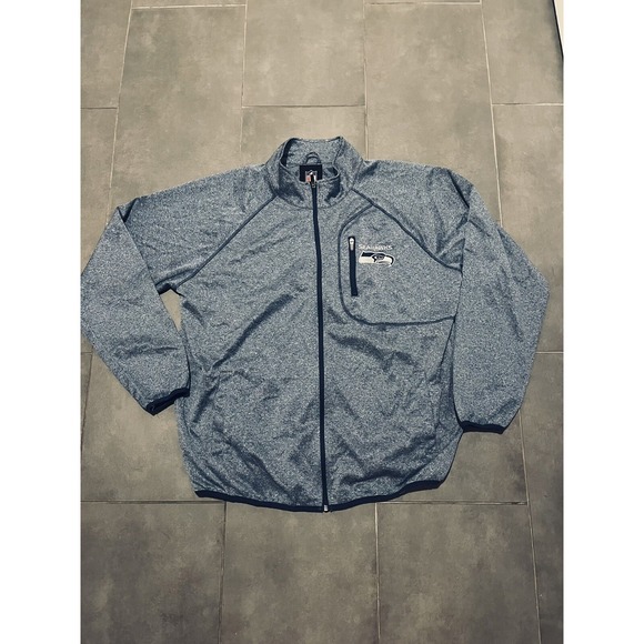 Women's‎ Seattle Seahawks Full Zip Lightweight Jacket - Blue - XXL - Picture 1 of 5